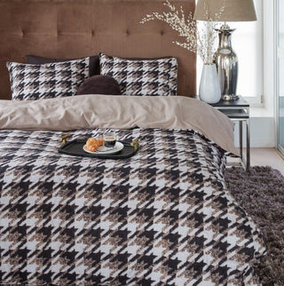 Housse de couette en flanelle Pied de Poule