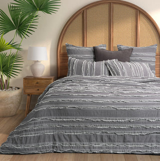 Housse de couette grise Relax