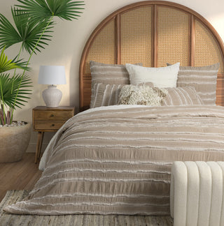 Housse de couette taupe Relax