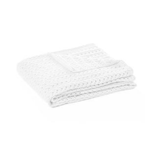 Jeté en tricot blanc Naja