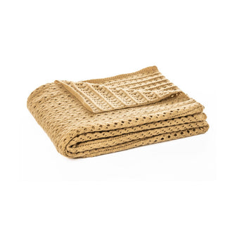 Jeté en tricot tan Naja