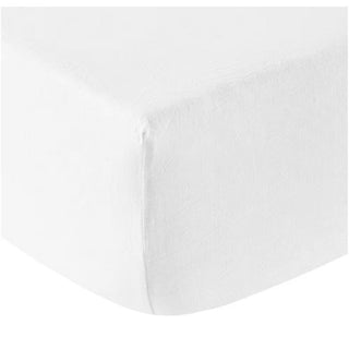 Draps contour Linen blanc