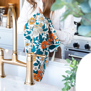 Linge à vaisselle - Fleur vintage