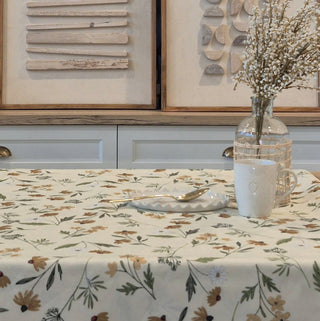 Nappe crème fleurie Margaret