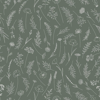 Nappe verte fleurie Megan