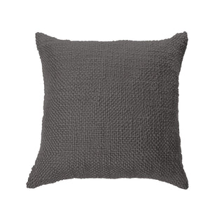 Coussin en tricot gris charcoal Mollo