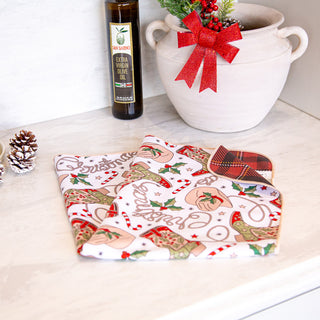 Linge à vaisselle - Noël Country