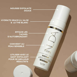 BAREFOAM- Effaceur de bronzage sans soleil