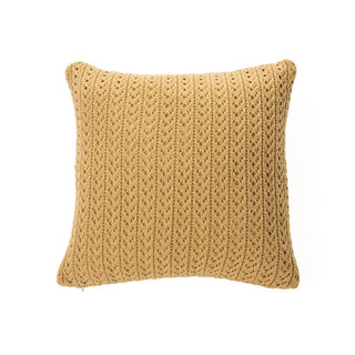 Oreiller européen en tricot tan Naja