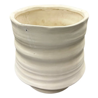 Pot en céramique beige antique