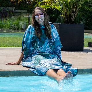 Poncho adulte – Émeraude sauvage