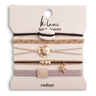 ENSEMBLE ÉLASTIQUES À CHEVEUX & BRACELETS – RADIANT