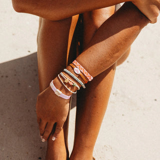 Ensemble Pink Tropics – Bracelets élastiques pour cheveux
