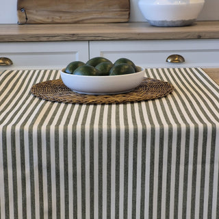 Nappe rayée verte Seacoast