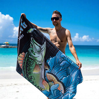 Serviette en microfibre - Aventure de pêche