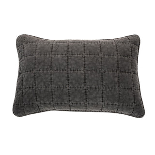Cache oreiller piqué charcoal Sweet