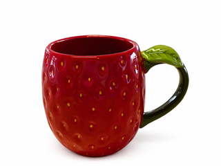 Tasse Fraise en céramique texturée