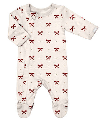 Pyjama à glissière en modal – Petites boucles rouges