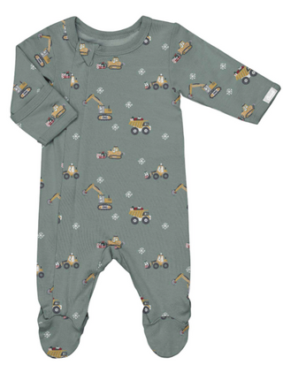 Pyjama à glissière en modal – Véhicules d’hiver