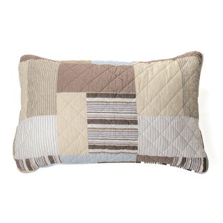 Cache oreiller imprimé patchwork Teriyaki
