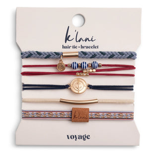 ENSEMBLE ÉLASTIQUES À CHEVEUX & BRACELETS – VOYAGE