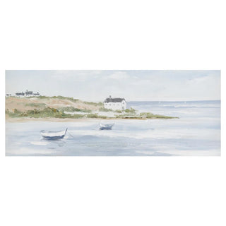 Toile sur canevas – Maison sur la rive